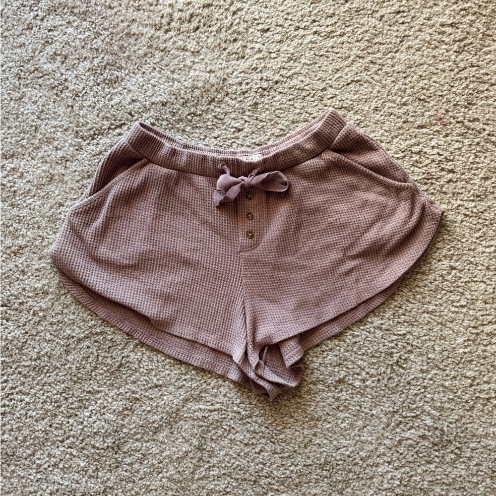 Abercrombie Cozy Waffle Knit Shorts